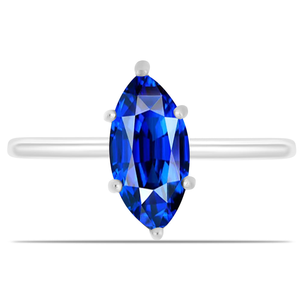 Ezüst Gyűrű Ausztrál Kék Zafírral