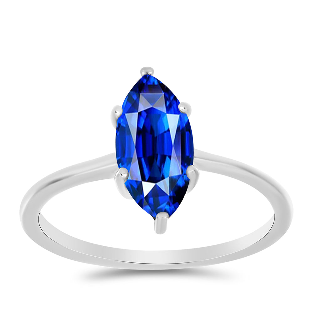 Ezüst Gyűrű Ausztrál Kék Zafírral