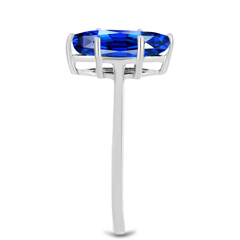 Ezüst Gyűrű Ausztrál Kék Zafírral 4 