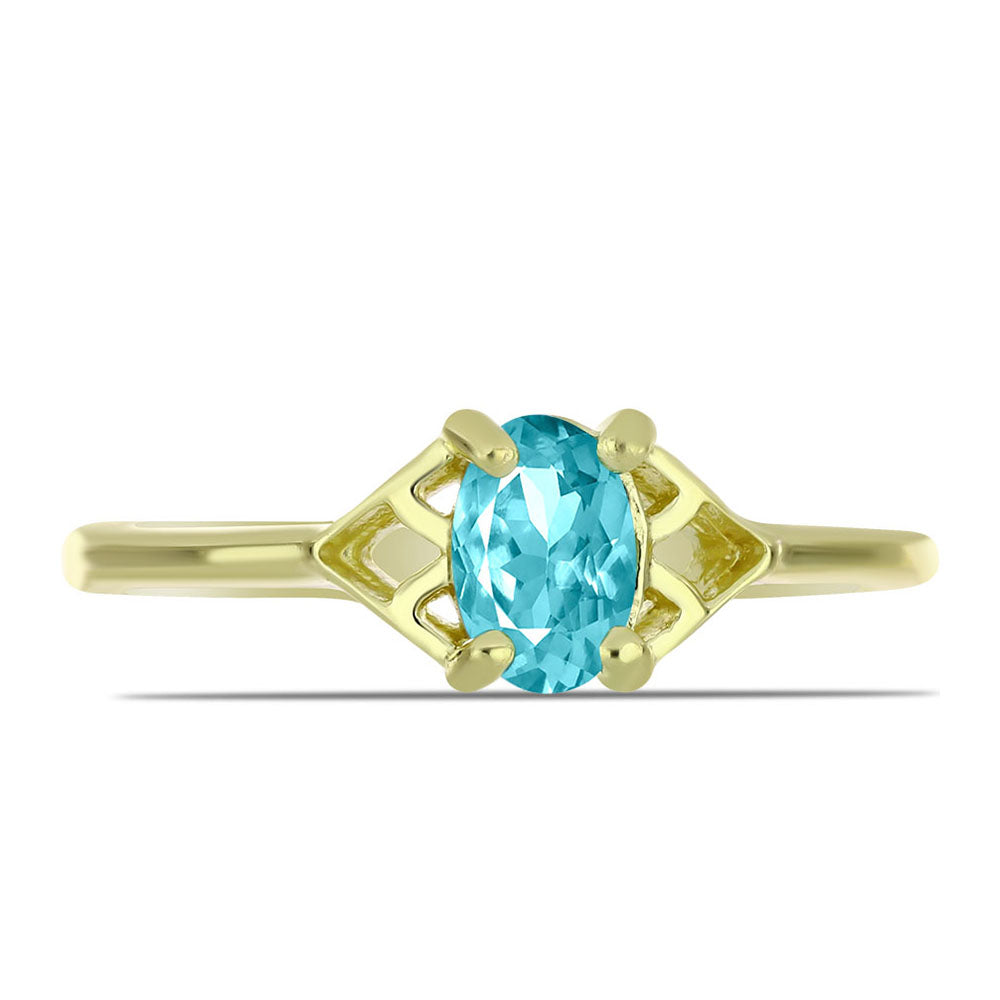 Arannyal Bevont Ezüst Gyűrű Paraiba Kvarccal 1 