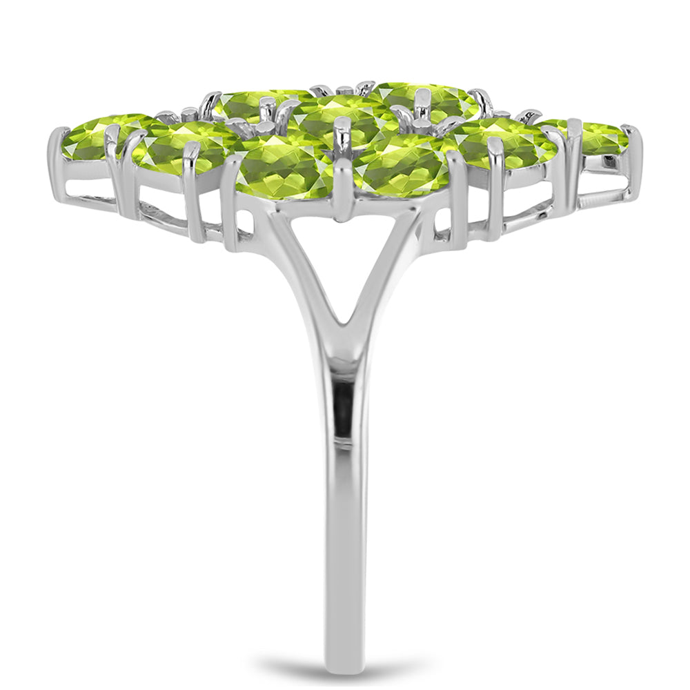 Ezüst Gyűrű Changbai Peridottal 4 