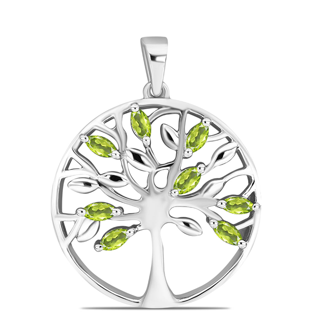 Ezüst Medál Changbai Peridottal 1 