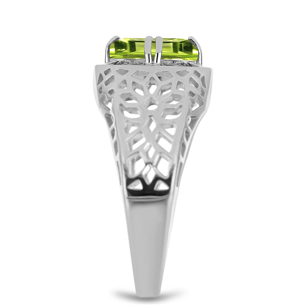 Ezüst Gyűrű Changbai Peridottal 4 