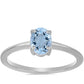 Ezüst Gyűrű Embu Megyei Aquamarinnal