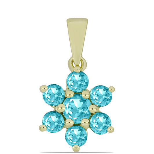 Arannyal Bevont Ezüst Medál Paraiba Kvarccal