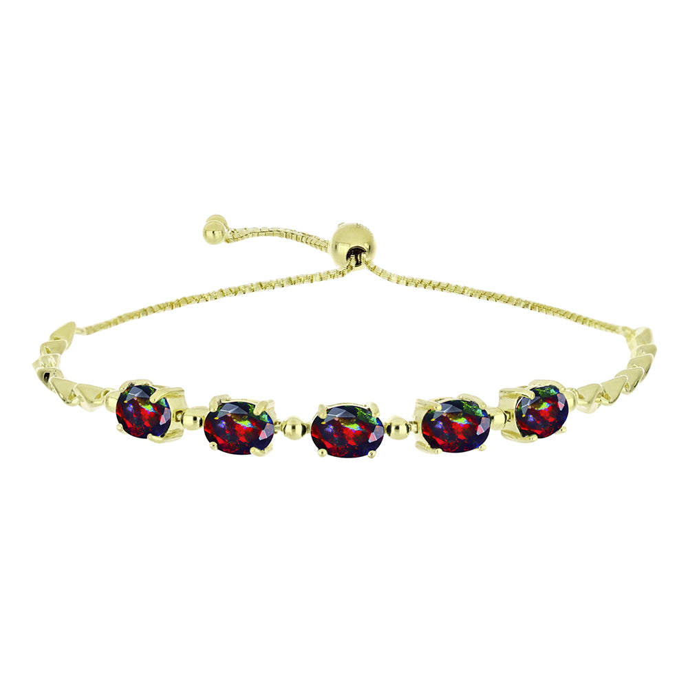 Arannyal Bevont Ezüst Karkötő Lega Dembi Éjfekete Etiópiai Opállal 1 