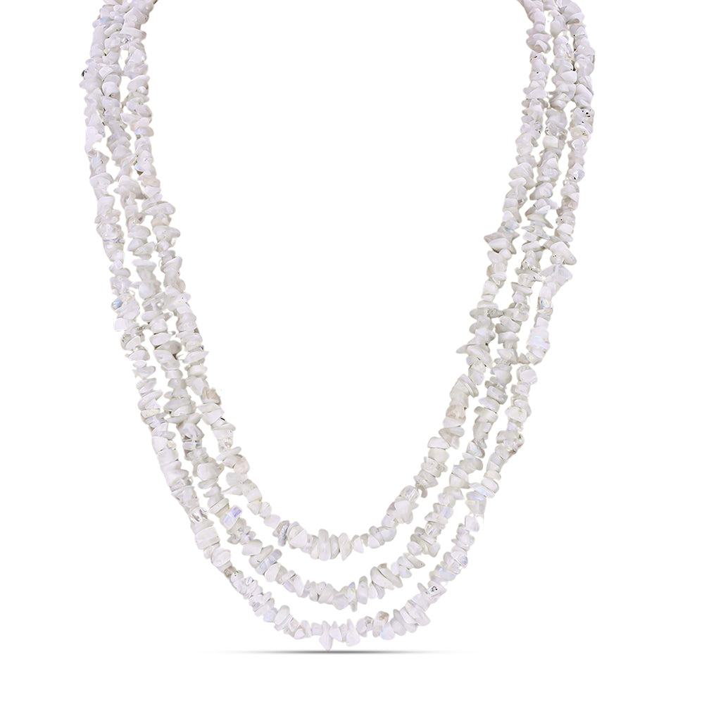 Nugget Nyaklánc Szivárvány Holdkővel 1 