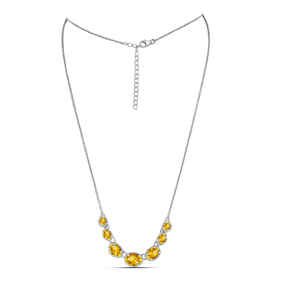 Ezüst Nyaklánc Ural Citrinnel 1 