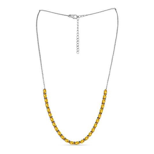 Ezüst Nyaklánc Ural Citrinnel