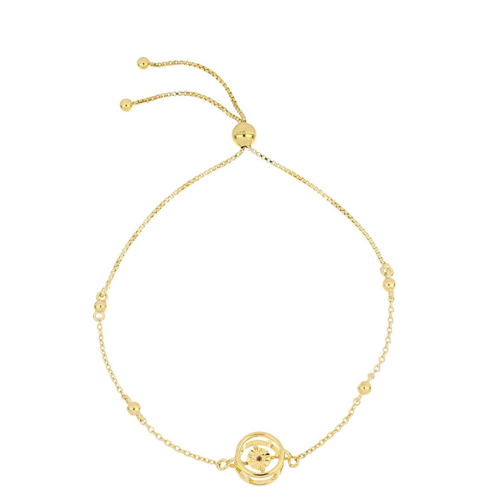 Arannyal Bevont Ezüst Karkötő Kognak Gyémánttal 1 