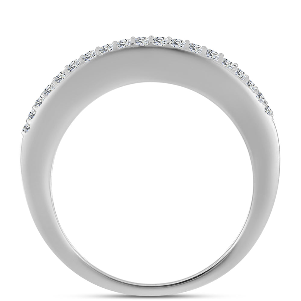 Ezüst Gyűrű Ausztrál Kék Zafírral és Fehér Topázzal 2 