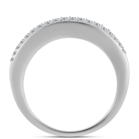 Ezüst Gyűrű Ausztrál Kék Zafírral és Fehér Topázzal