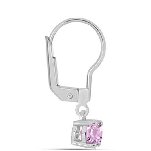 Ezüst Fülbevaló Palai Kunzittal