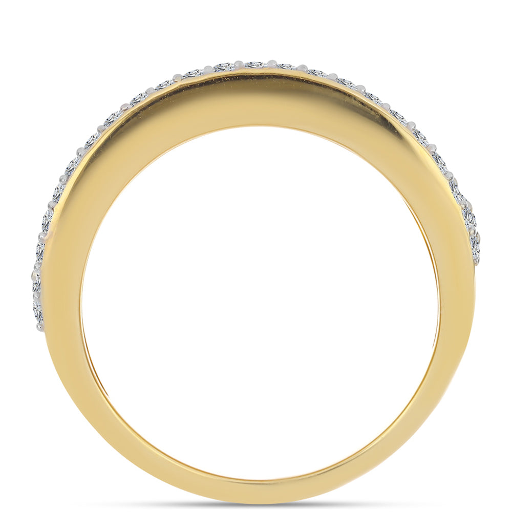 Arannyal Bevont Ezüst Gyűrű Fekete Onixszal 2 