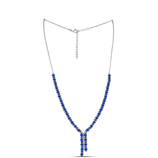 Ezüst Nyaklánc Ausztrál Kék Zafírral