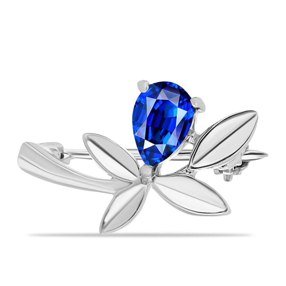 Ezüst Bross Ausztrál Kék Zafírral 1 