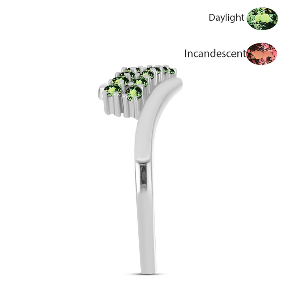 Ezüst Gyűrű Természetes Alexandrittal