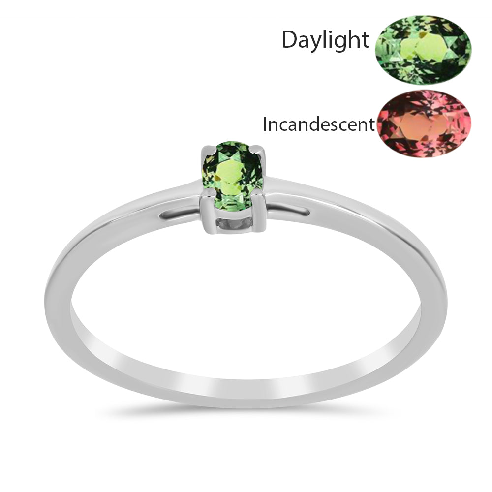 Ezüst Gyűrű Természetes Alexandrittal 3 