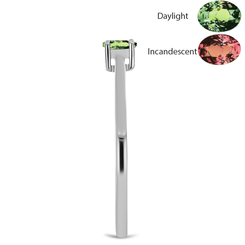 Ezüst Gyűrű Természetes Alexandrittal 4 