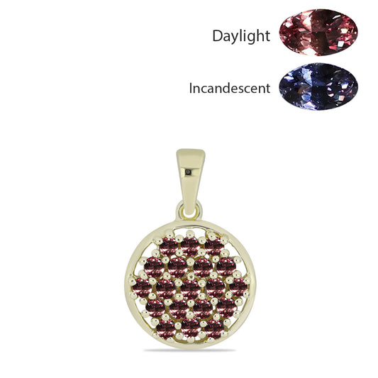 Arannyal Bevont Ezüst Medál Tsivory Színváltós Gránáttal