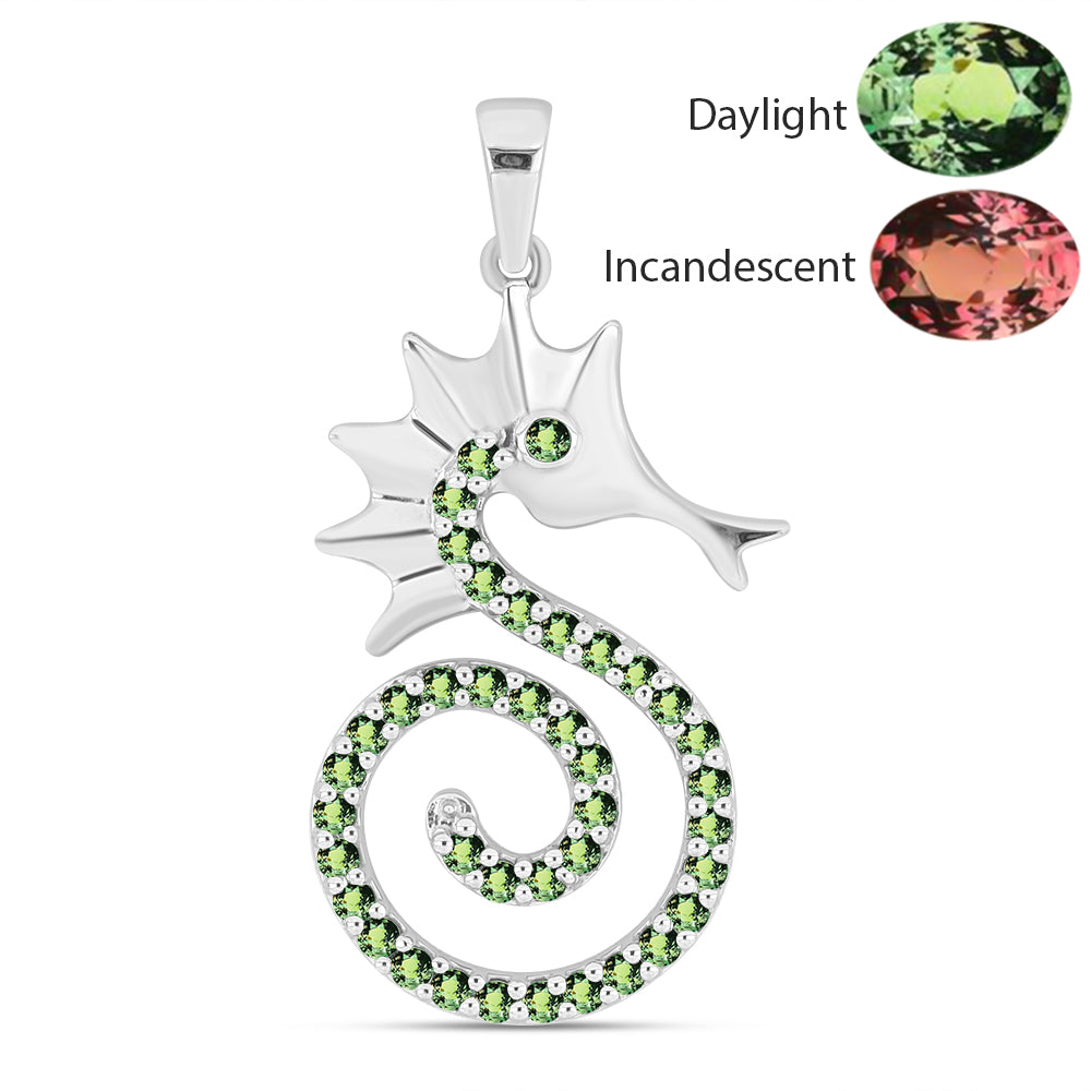 Ezüst Medál Természetes Alexandrittal