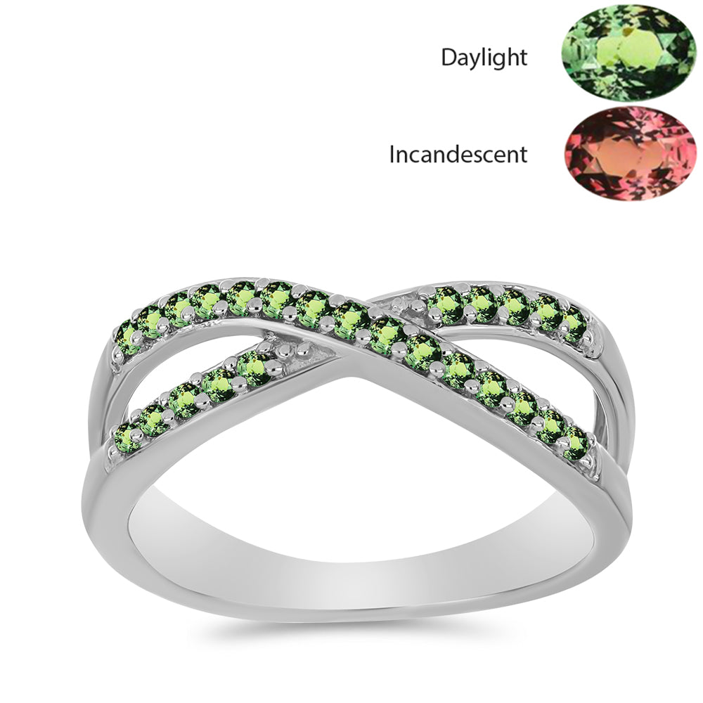 Ezüst Gyűrű Természetes Alexandrittal