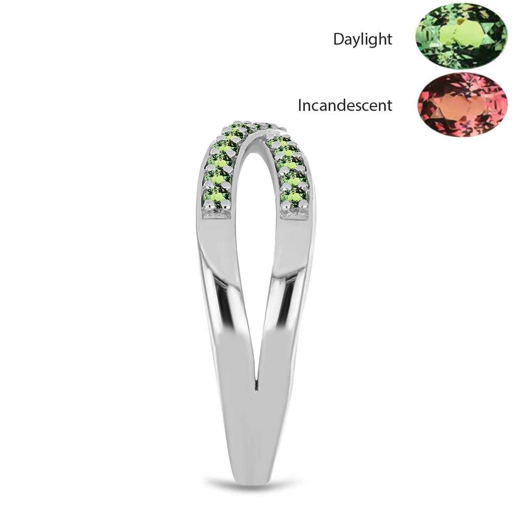 Ezüst Gyűrű Természetes Alexandrittal 4 