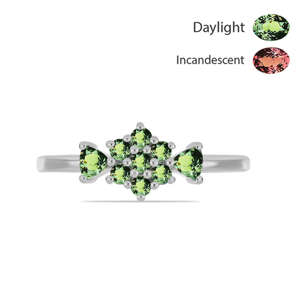 Ezüst Gyűrű Természetes Alexandrittal