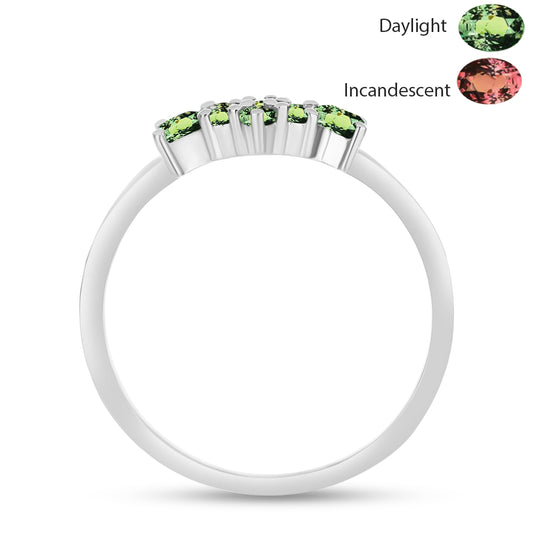 Ezüst Gyűrű Természetes Alexandrittal