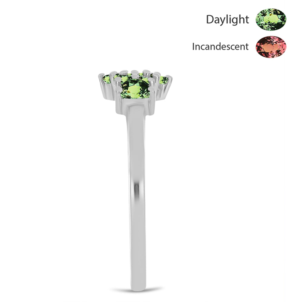 Ezüst Gyűrű Természetes Alexandrittal