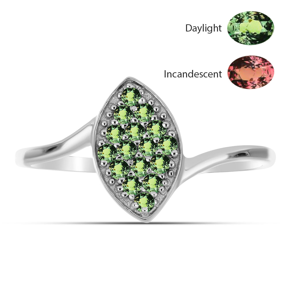 Ezüst Gyűrű Természetes Alexandrittal 1 