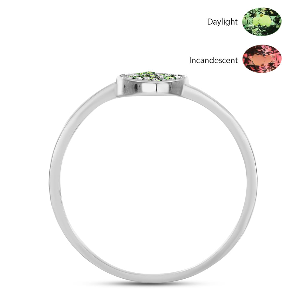 Ezüst Gyűrű Természetes Alexandrittal