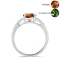 Ezüst Gyűrű Minősített laboratóriumban előállított Anatóliai Zultanit-tal és Fehér Topázzal