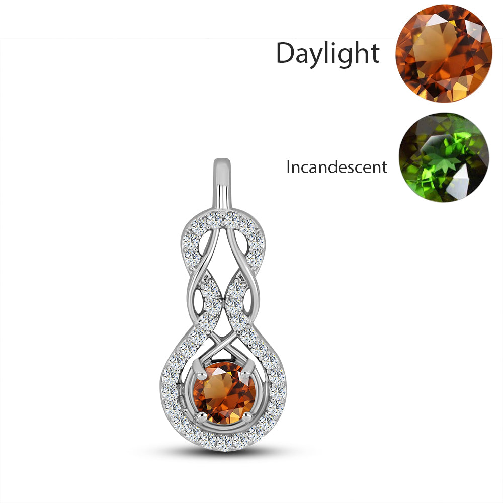 Ezüst Medál Minősített laboratóriumban előállított Anatóliai Zultanit-tal és Fehér Topázzal 1 