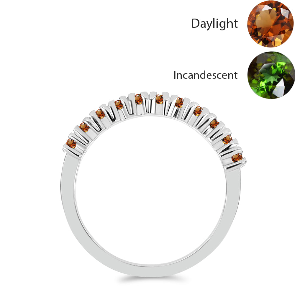 Ezüst Gyűrű Minősített laboratóriumban előállított Anatóliai Zultanit-tal