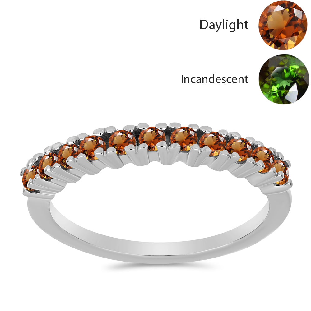 Ezüst Gyűrű Minősített laboratóriumban előállított Anatóliai Zultanit-tal