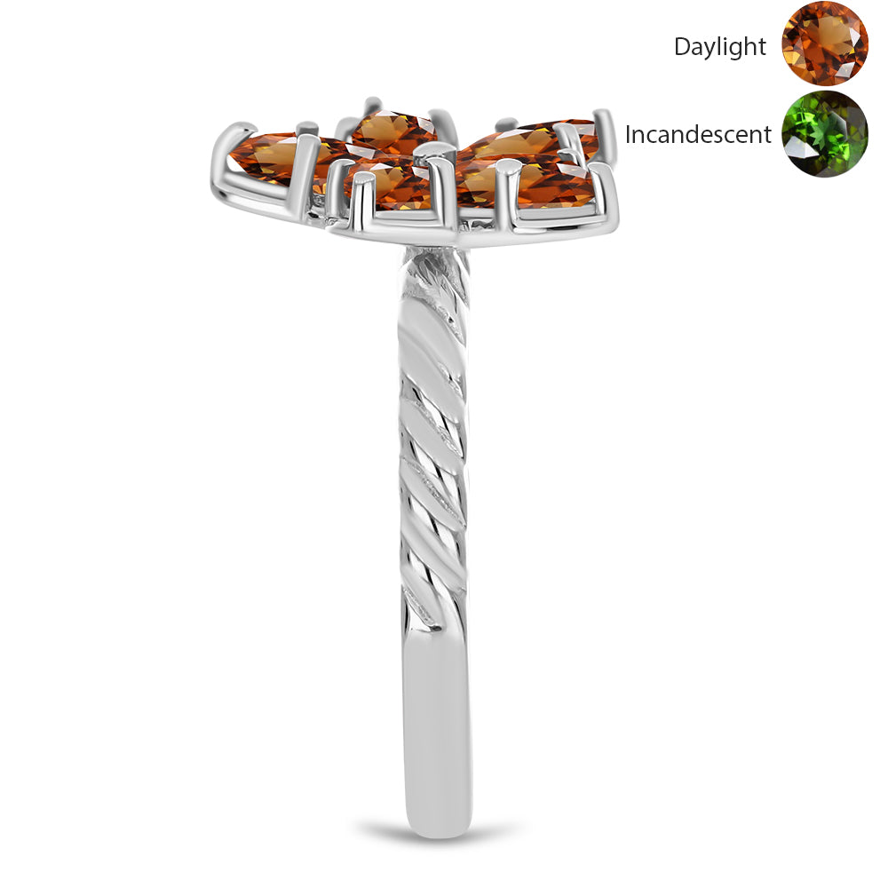 Ezüst Gyűrű Minősített laboratóriumban előállított Anatóliai Zultanit-tal 4 