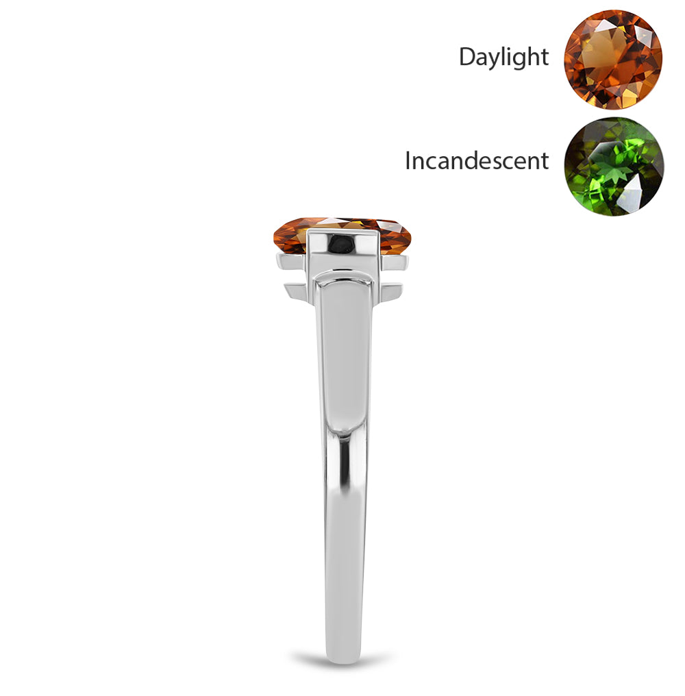 Ezüst Gyűrű Minősített laboratóriumban előállított Anatóliai Zultanit-tal 4 