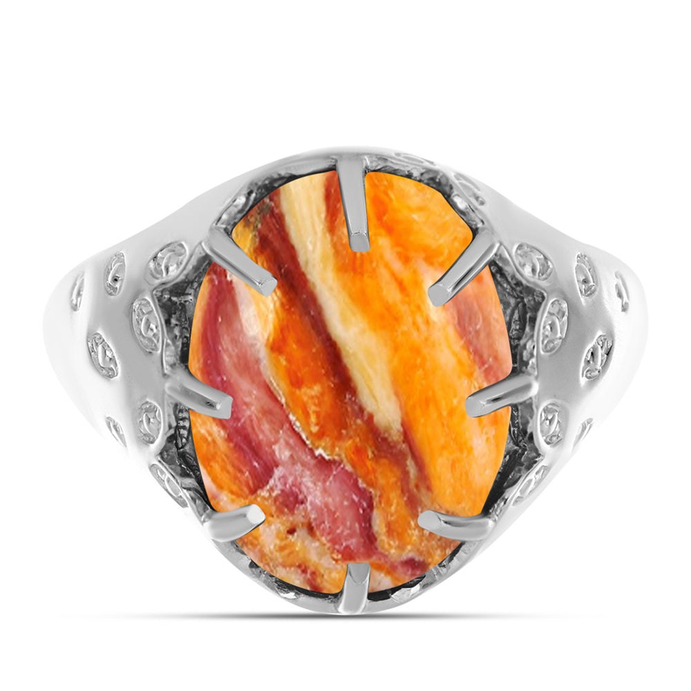 Ezüst Gyűrű Oroszlán Mancs Jáspissal 1 