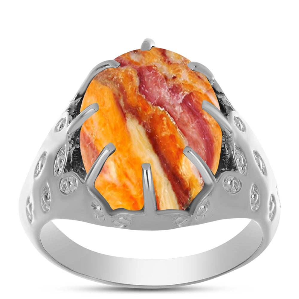 Ezüst Gyűrű Oroszlán Mancs Jáspissal 3 