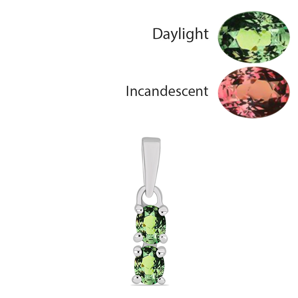 Ezüst Medál Természetes Alexandrittal 1 