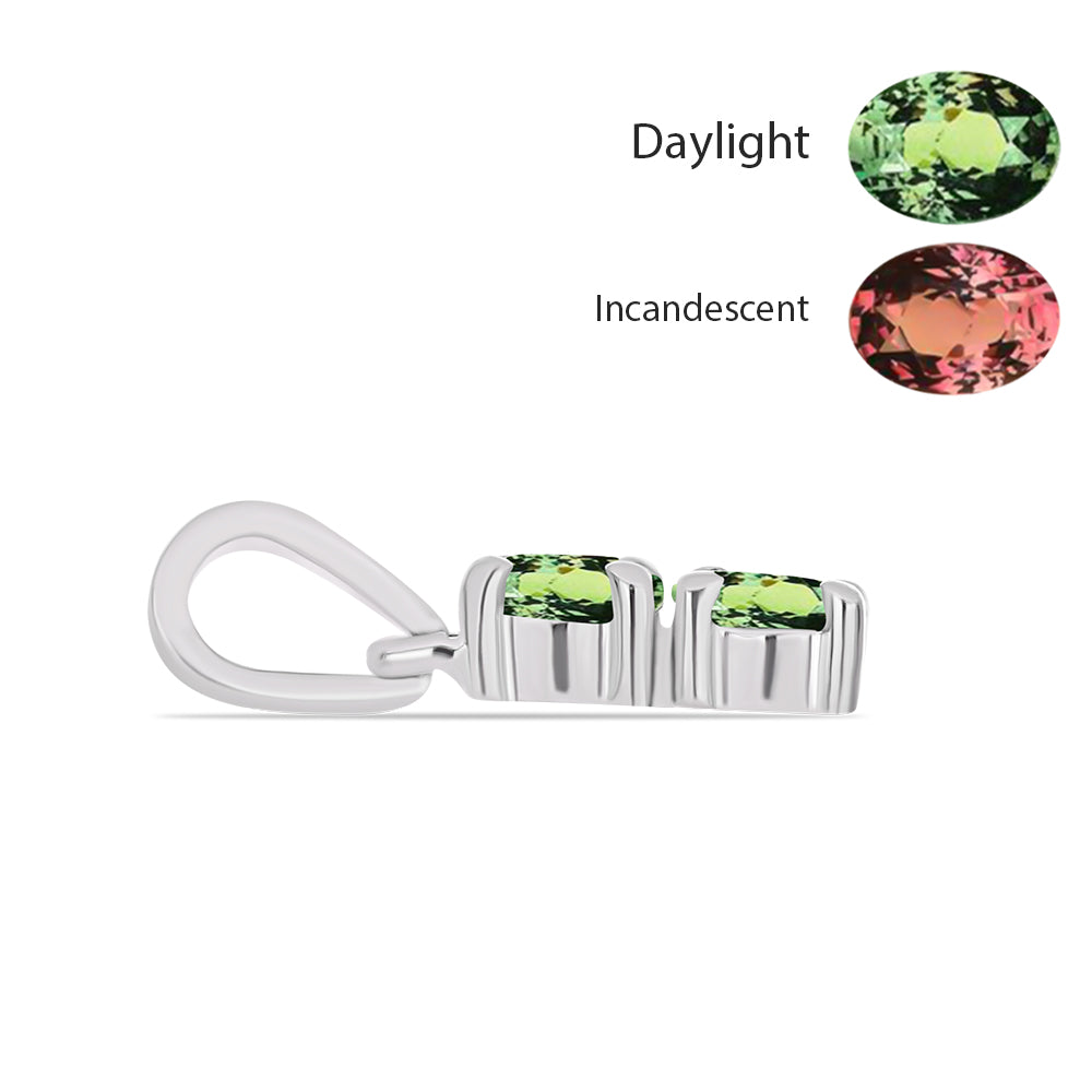 Ezüst Medál Természetes Alexandrittal 2 