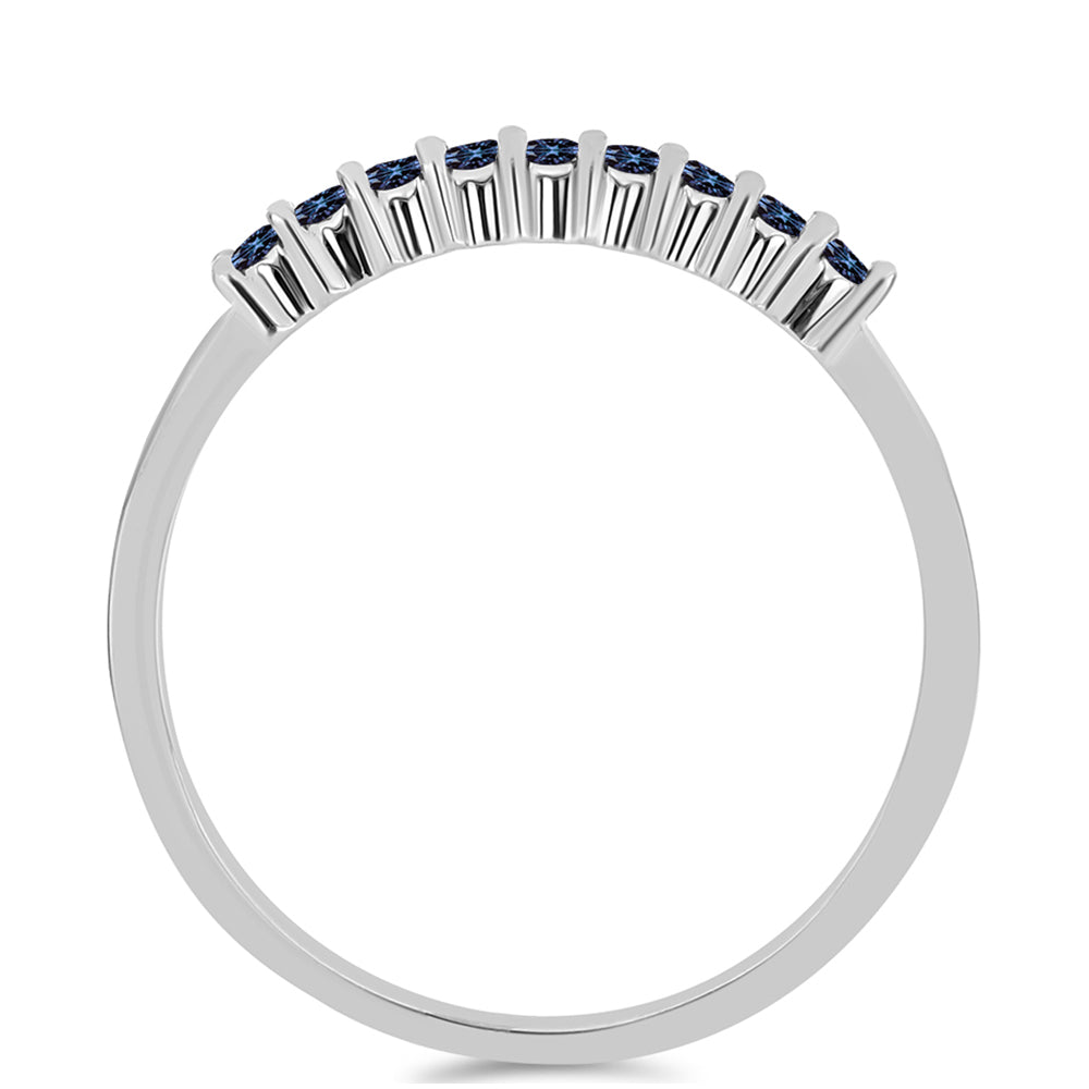 Ezüst Gyűrű "Császár Lila" Moissanite-tel