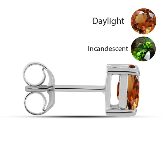 Ezüst Fülbevaló Minősített laboratóriumban előállított Anatóliai Zultanit-tal