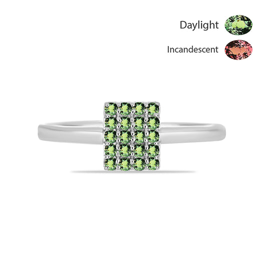 Ezüst Gyűrű Természetes Alexandrittal