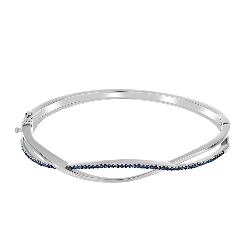 Ezüst Karperec "Császár Lila" Moissanite-tel