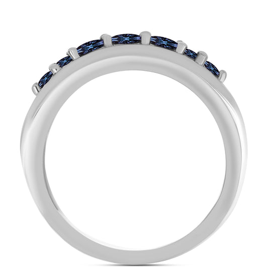 Ezüst Gyűrű "Császár Lila" Moissanite-tel