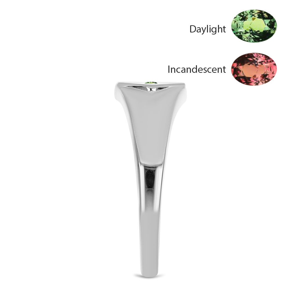 Ezüst Gyűrű Természetes Alexandrittal 4 