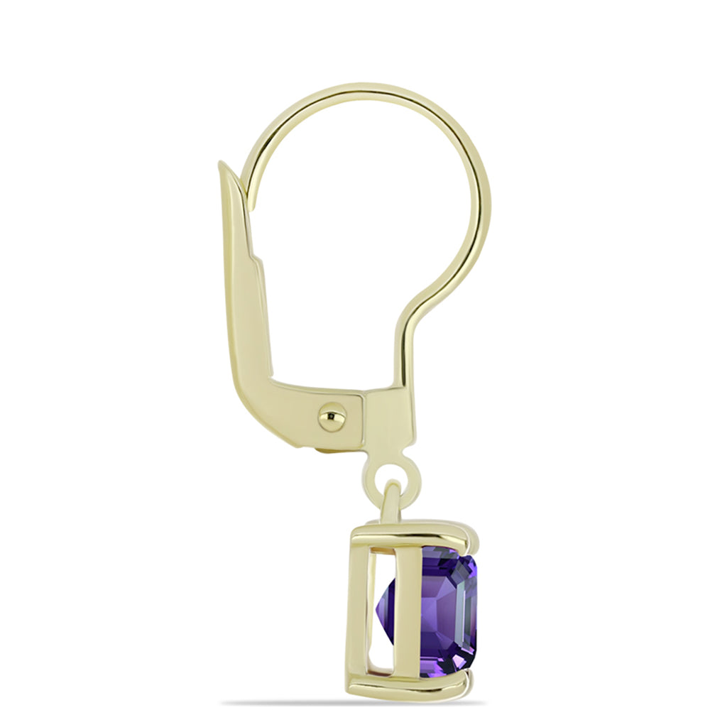 Arannyal Bevont Ezüst Fülbevaló Marokkói Ametiszttel 2 