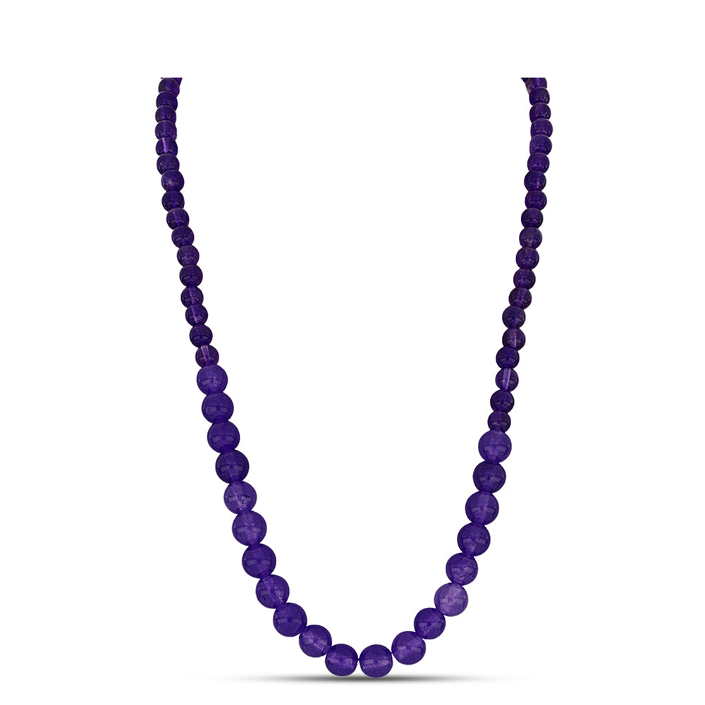 Arannyal Bevont Ezüst Nyaklánc Marokkói Ametiszttel 1 